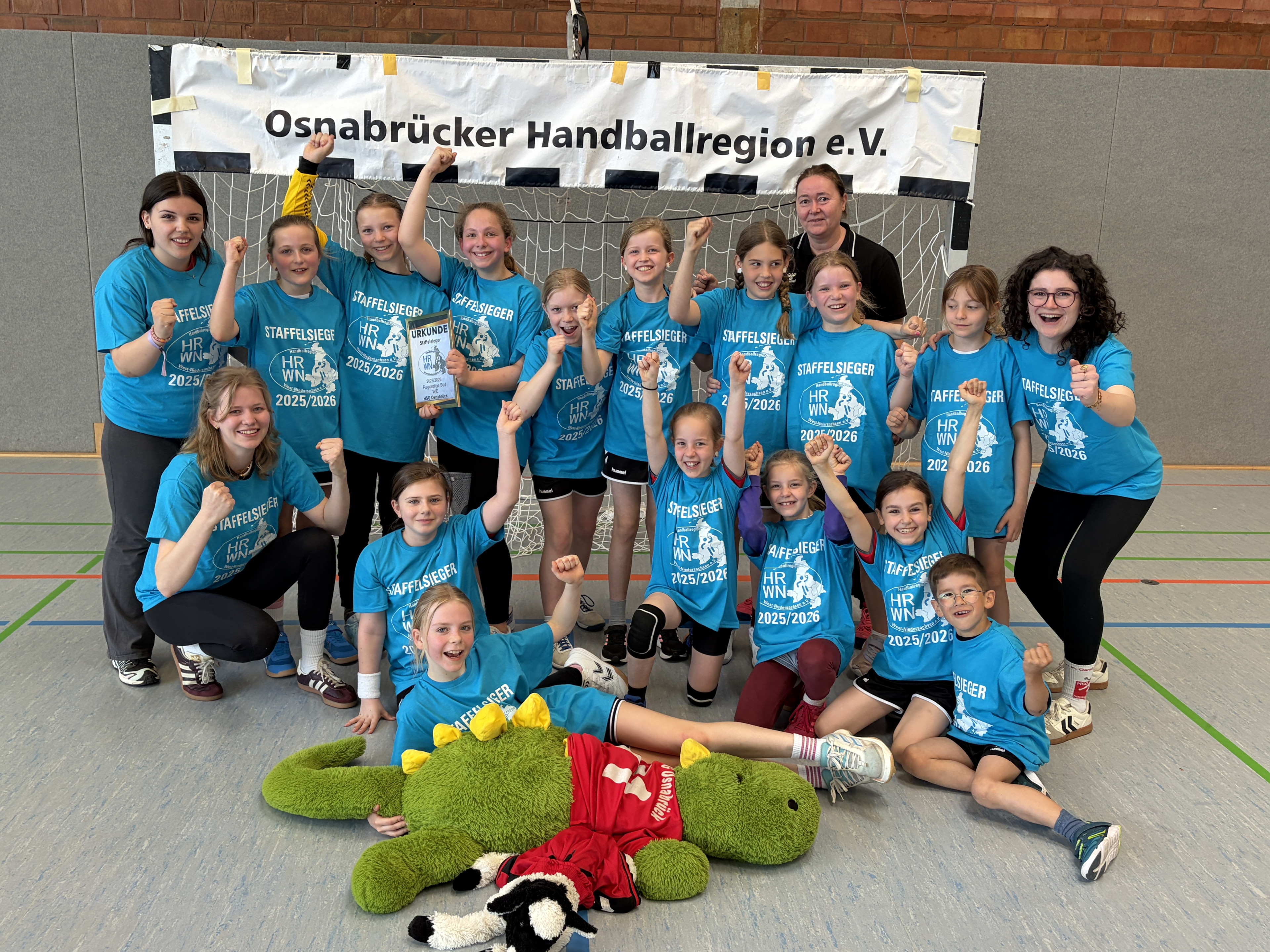 HSG Osnabrück WJE RL Süd Handballteam feiert Staffelsieg in der Osnabrücker Handballregion