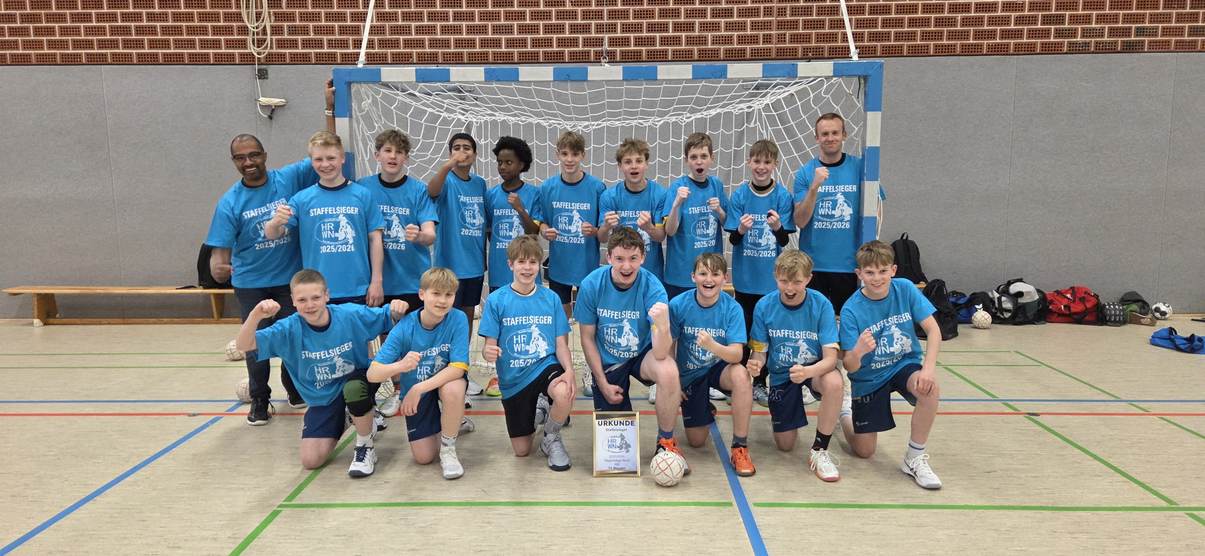 Handballmannschaft TV Meppen MJC feiert Staffelsieg in der Regionsliga 2025/2026