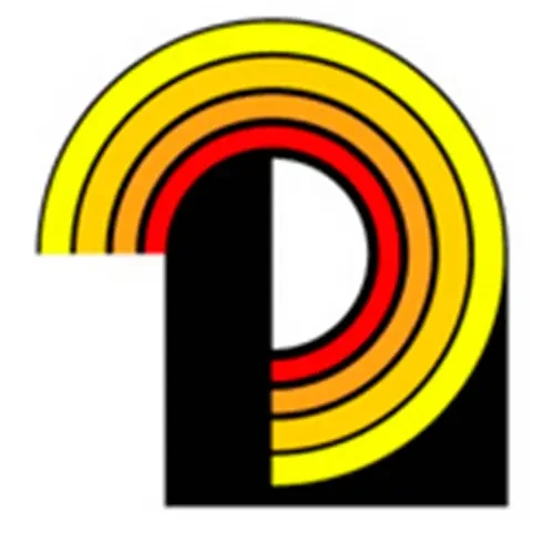 Abstraktes Logo mit bunten Kreisen Abstraktes Logo mit bunten Kreisen