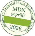 MDN Siegel 2026 geprüft für Senioren-Domizil Haus Eichenhof GmbH