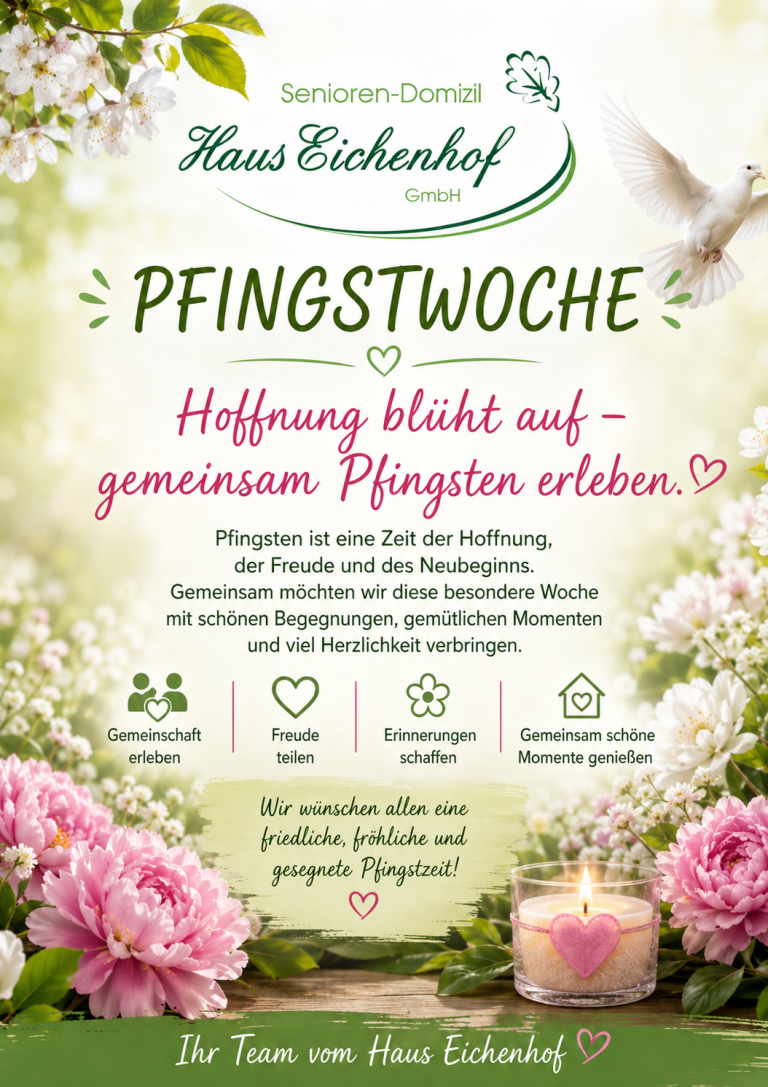 Haus Birkenhof Pfingstwoche – Hoffnung blüht auf und gemeinsam Pfingsten erleben Haus Birkenhof Pfingstwoche Hoffnung blüht auf gemeinsam Pfingsten erleben mit Blumen und Kerze