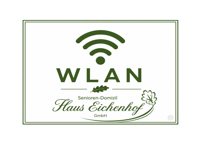 WLAN Hinweis Senioren-Domizil Haus Eichenhof GmbH