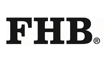 Logo von FHB in schwarz-weißer Optik