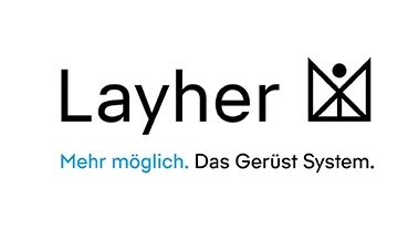 Layher Logo – offizielles Logo des Gerüstherstellers Layher
