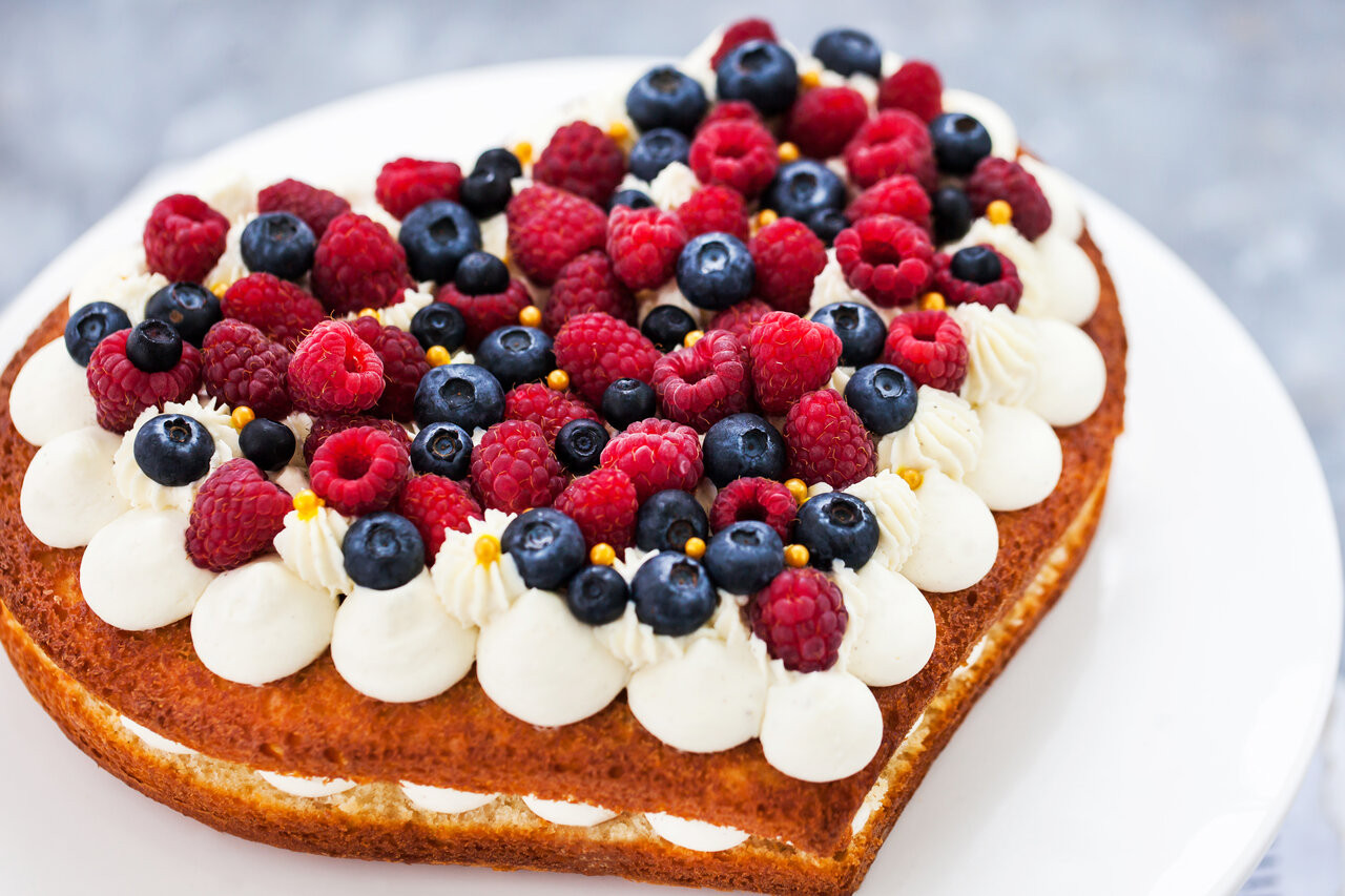 Kuchen aus Beeren Foto