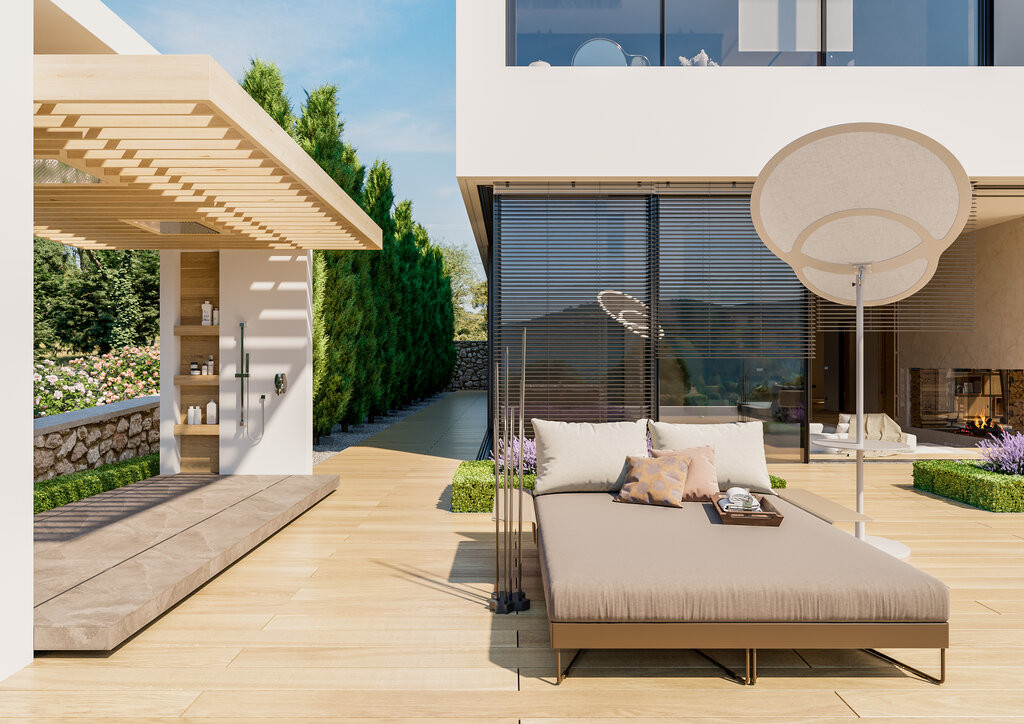 Terrassenreinigung schöne Terrasse