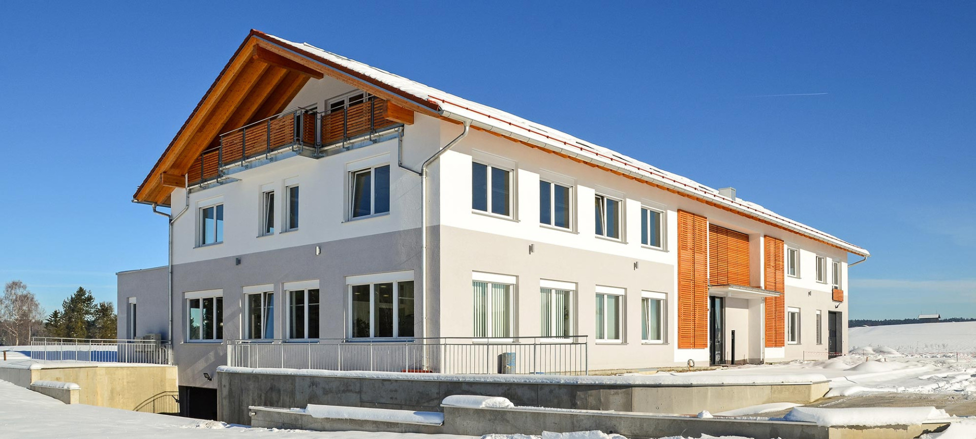 Hausfassade mit Wärmedämmung