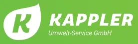 Logo von Kappler Umwelt-Service auf grünem Hintergrund