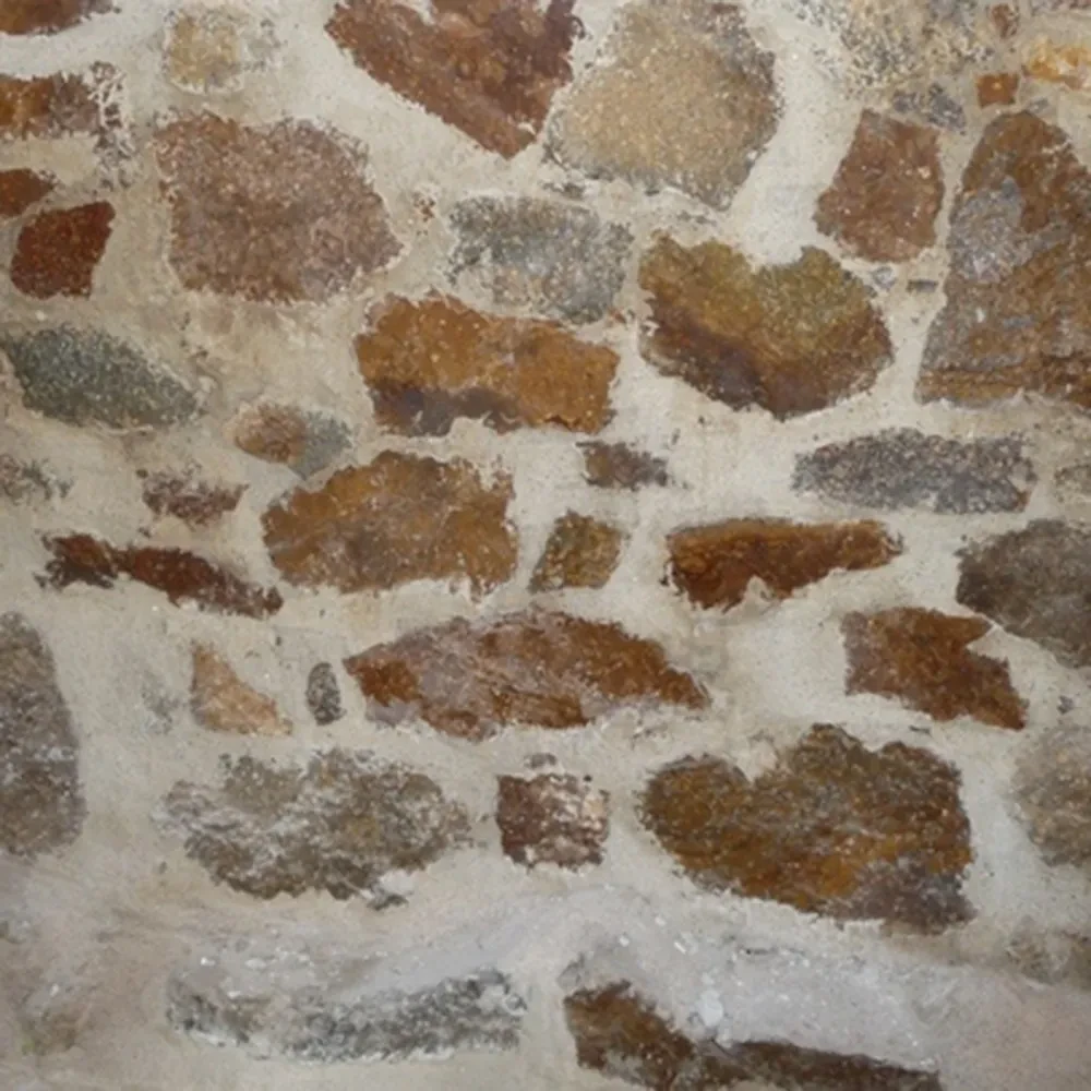 Natursteinmauer, rustikale Steinstruktur