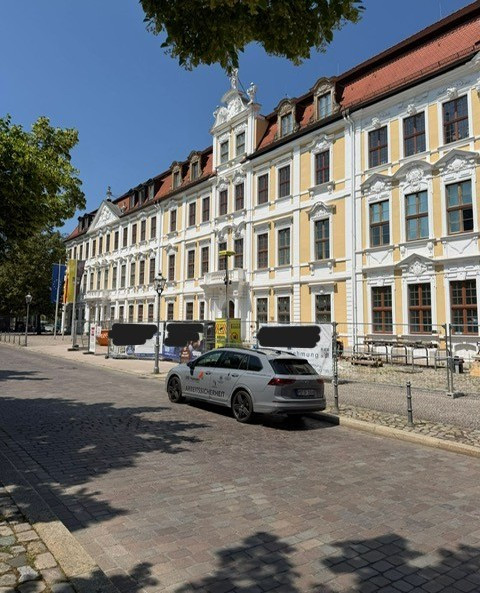 Landtag Magdeburg während der brandschutztechnischen Ertüchtigung, Bauarbeiten am historischen Gebäude