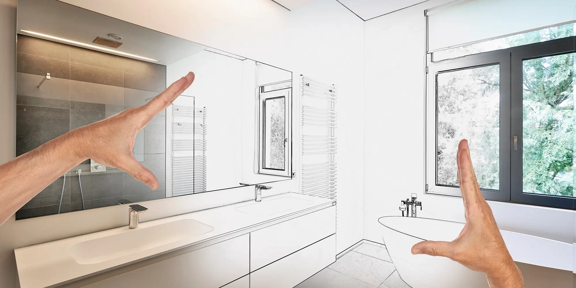 Badsanierung Header – Badezimmer planen und modernisieren Badsanierung Header: Planung und Modernisierung eines Badezimmers