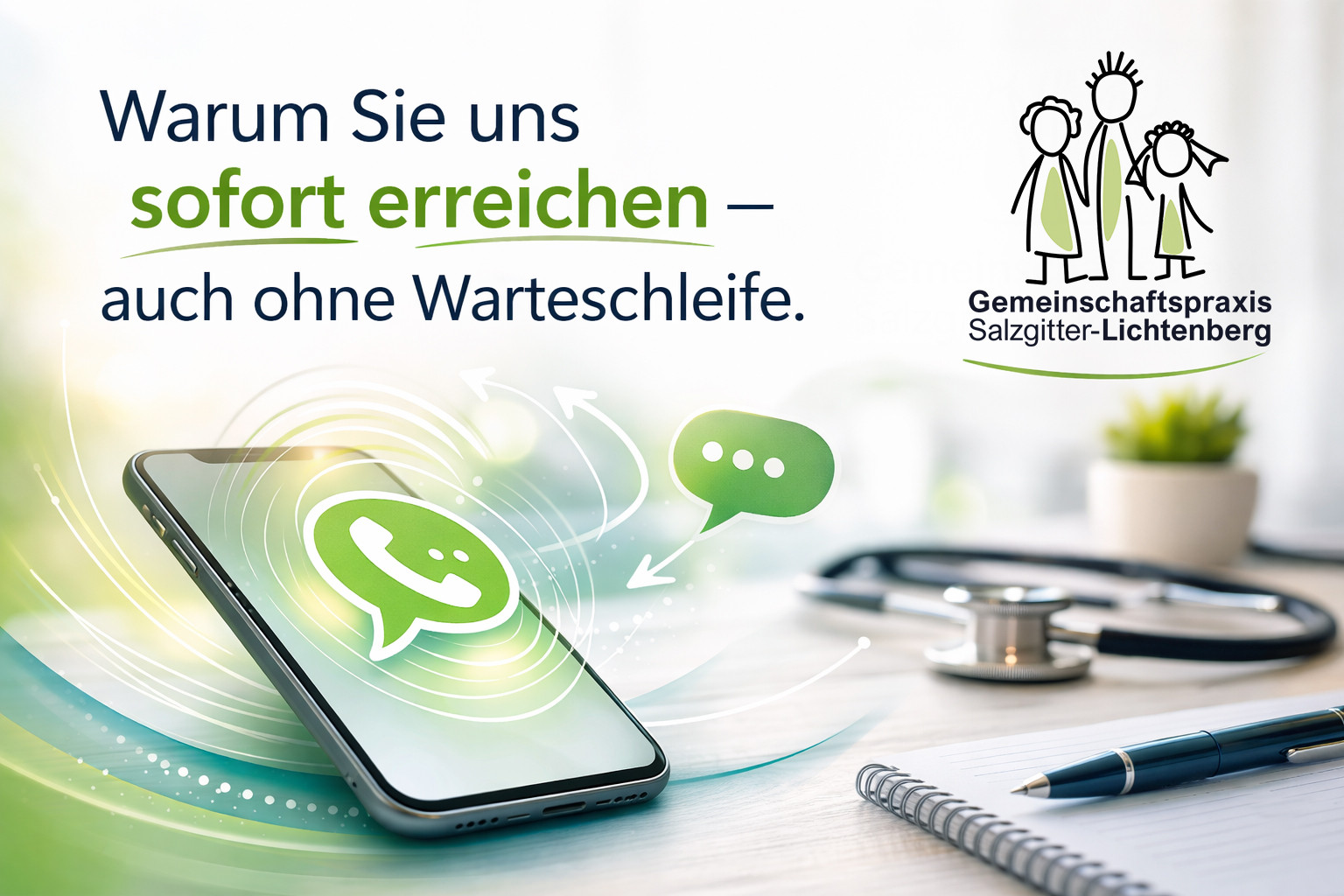 Kontaktaufnahme bei Gemeinschaftspraxis Salzgitter-Lebenstedt ohne Warteschleife