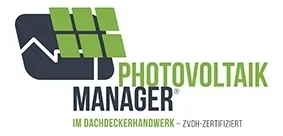 Logo des Photovoltaik Managers im Dachdeckerhandwerk