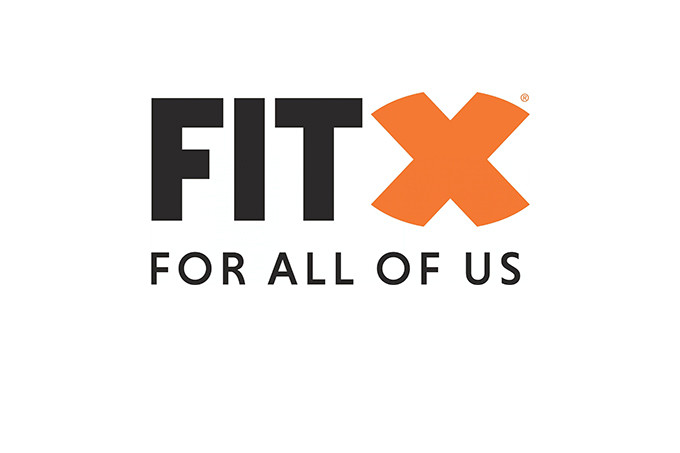 FitX Logo mit Slogan For all of us