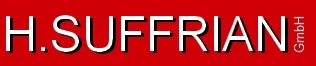 Firmenlogo mit weißer Schrift auf rotem Hintergrund Firmenlogo auf rotem Hintergrund