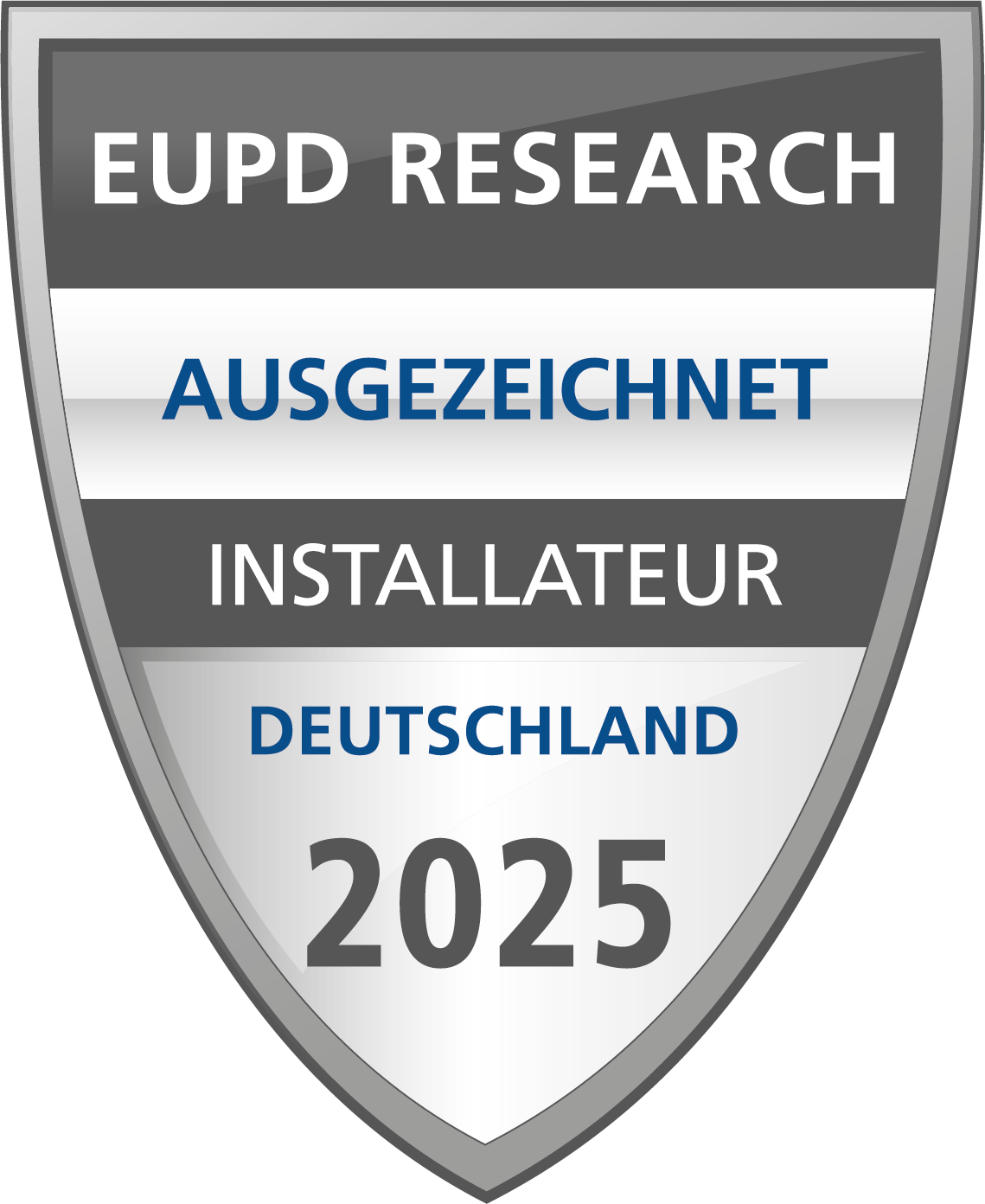 EUPD Research Siegel Ausgezeichneter Installateur Deutschland 2025