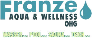 Panzo Spa & Wellness Logo 2025 – Pool, Sauna und Wellness Logo 2025 von Panzo Spa & Wellness mit den Begriffen Pool und Sauna