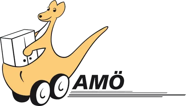 AMÖ Logo mit Känguru – Bundesverband Möbelspedition und Logistik