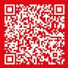 QR-Code für E-Check auf rotem Hintergrund