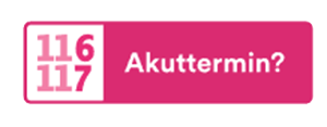 Button mit der Aufschrift 'Akuttermin' für schnelle Terminvereinbarung