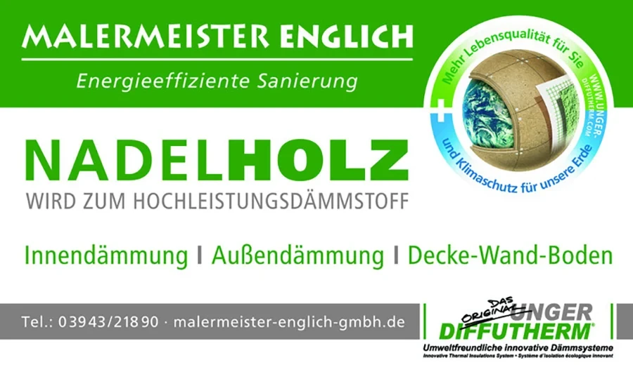 Energieeffiziente Sanierung mit Holz-Hochleistungsdämmstoff von Malermeister Englich