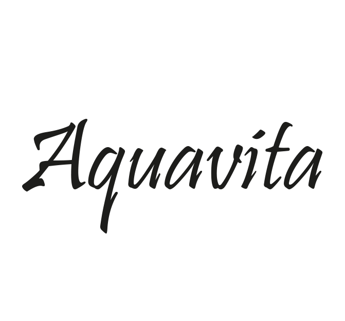 Aquavita Logo – Markenlogo in schwarzer Schrift