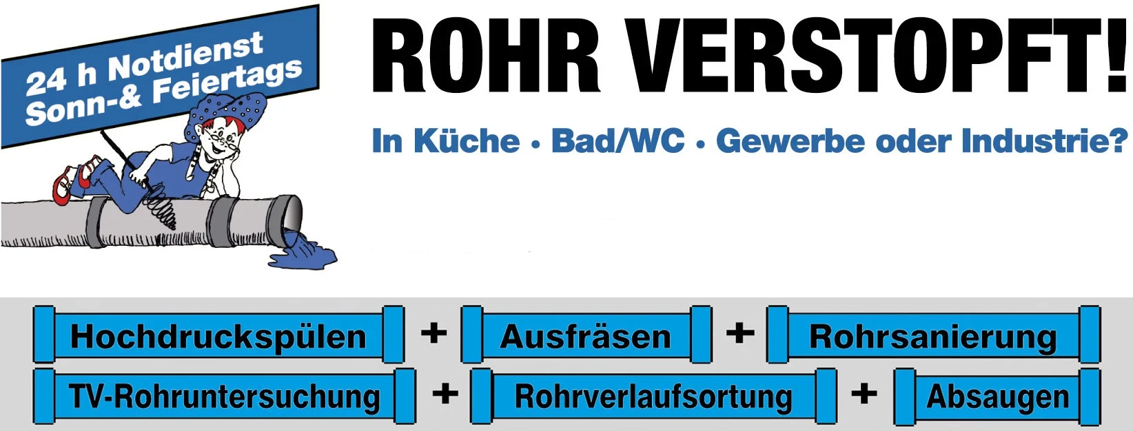 Referenzen Rohrreinigung Rizzardi – Leistungen wie Ausfräsen, Rohrverlaufsortung und Rohrreinigung in Küche, Bad und Gewerbe