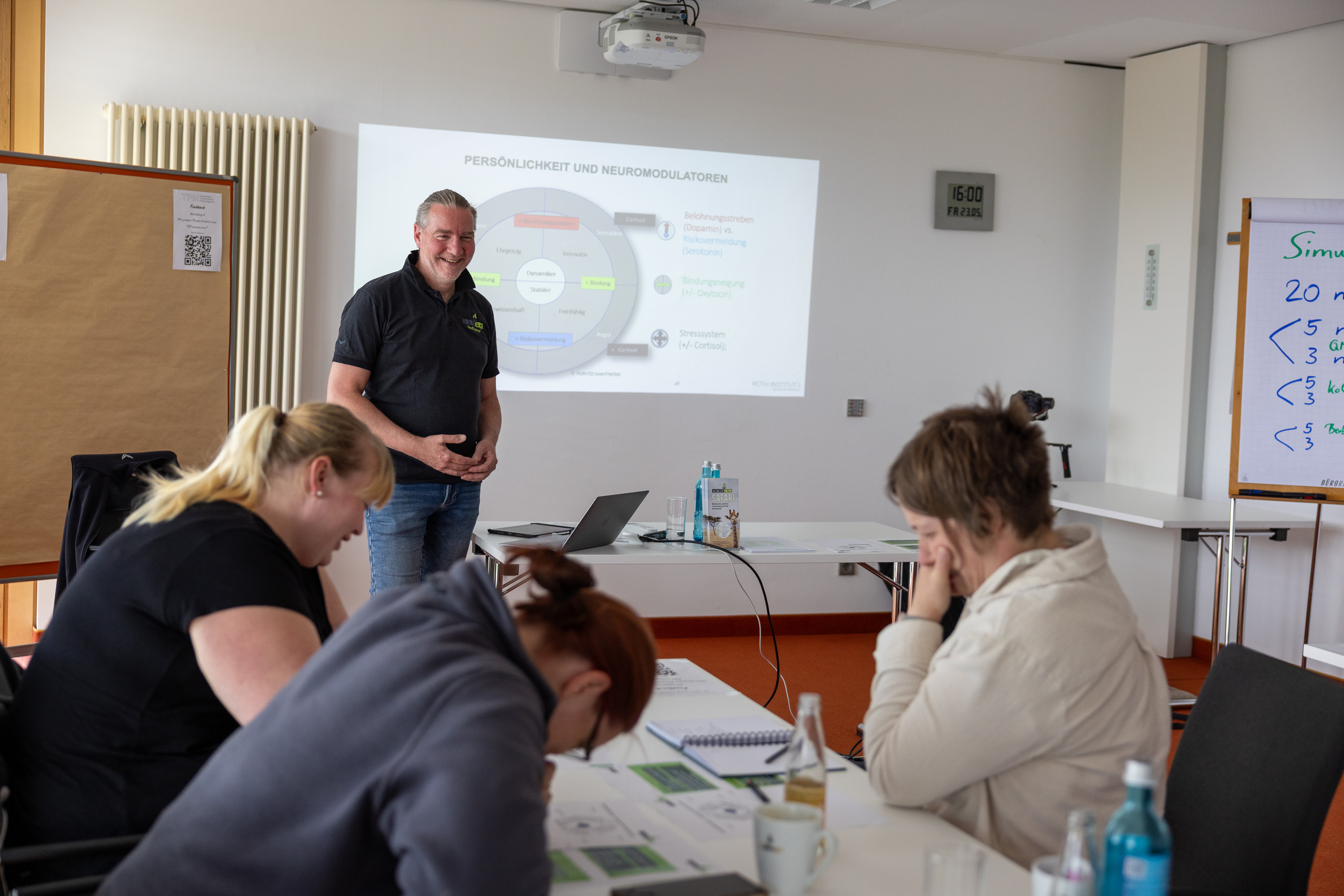 Workshop über Persönlichkeit und Neuromodulatoren mit Präsentation