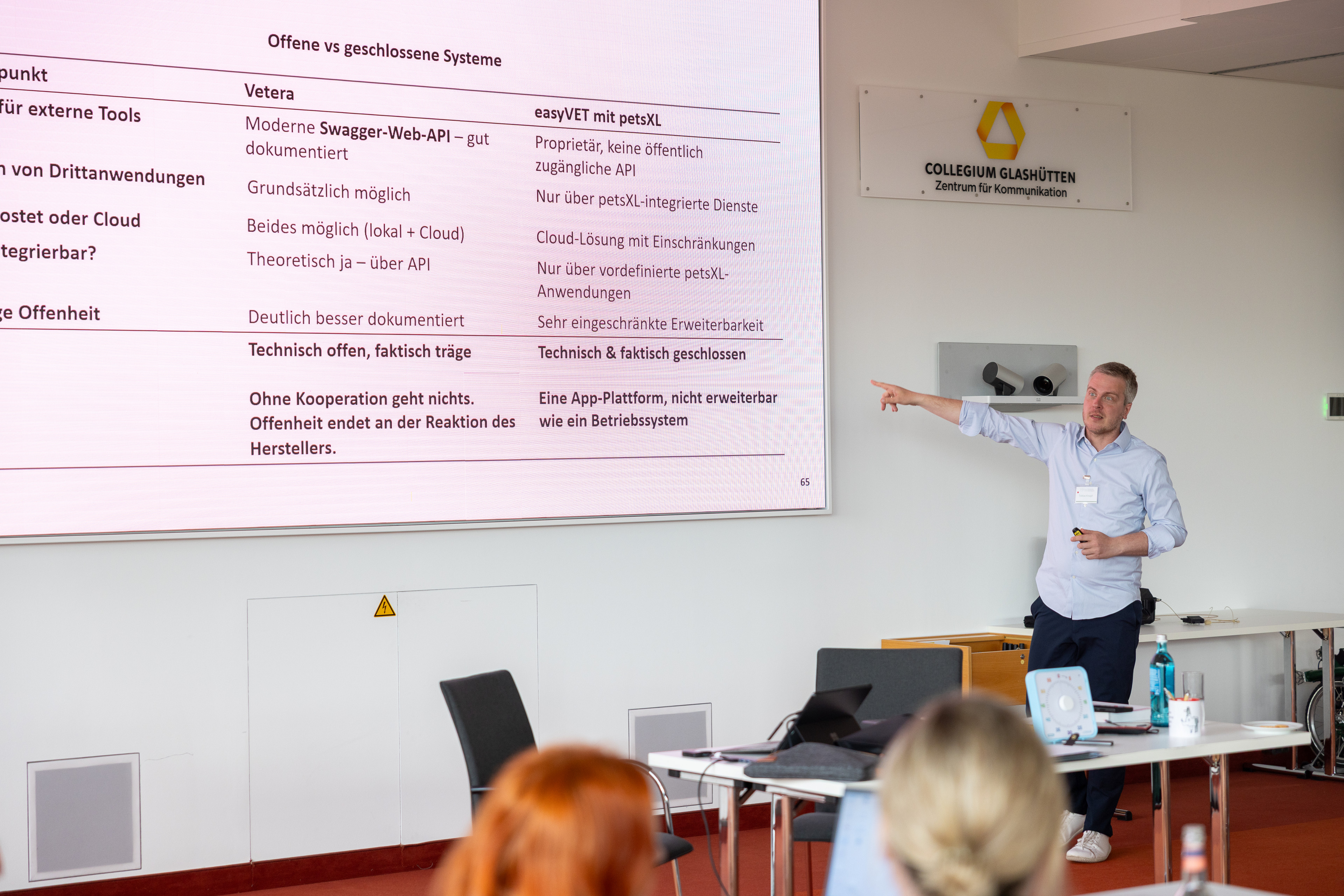 Vortrag über offene vs geschlossene Systeme im Collegium Glashütten