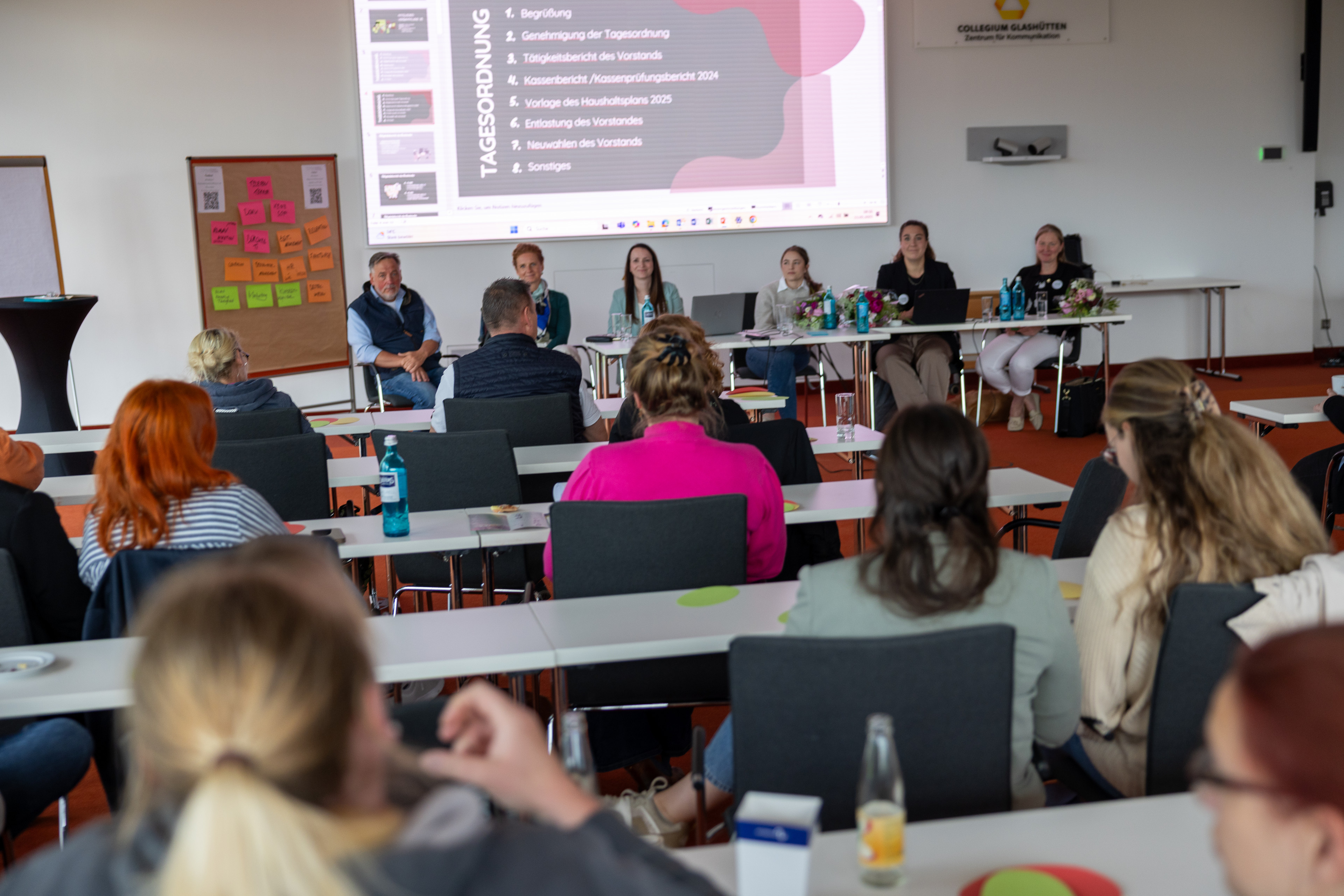 Vorstandssitzung mit Tagesordnung im Collegium Glashütten