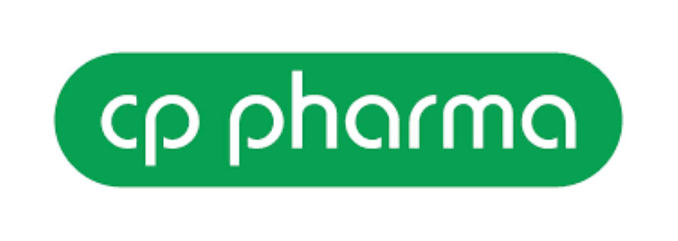 Logo mit grünem Hintergrund und weißer Schrift, Teil des Wortes 'phar' sichtbar