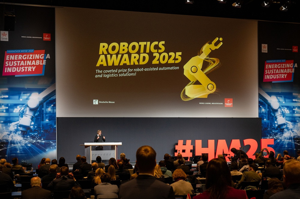 Robotics Award 2025 Präsentation auf der Deutschen Messe Präsentation des Robotics Award 2025 bei der Deutschen Messe