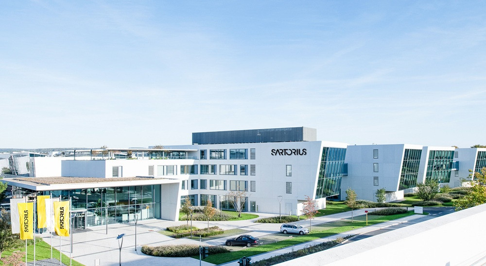 Sartorius Werk in Göttingen – modernes Firmengebäude des Sartorius Konzerns
