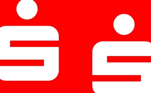 Sparkassen Logo in Rot und Weiß