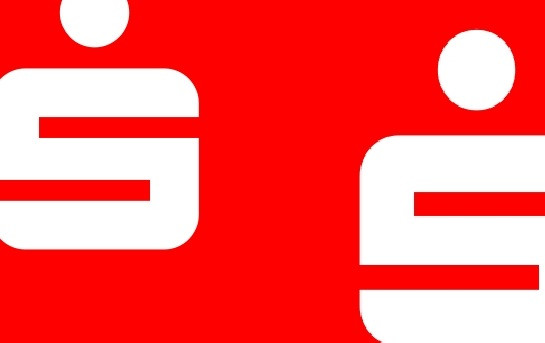 Sparkassen Logo in Rot und Weiß