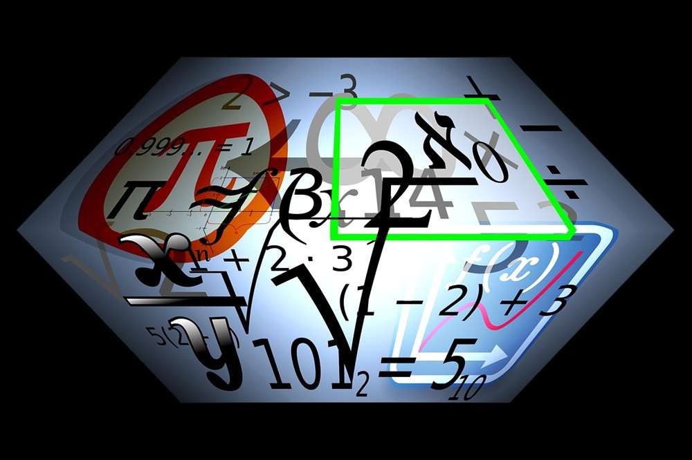 Mathematische Formeln und Symbole, Illustration zum Thema Mathematik und Berechnung