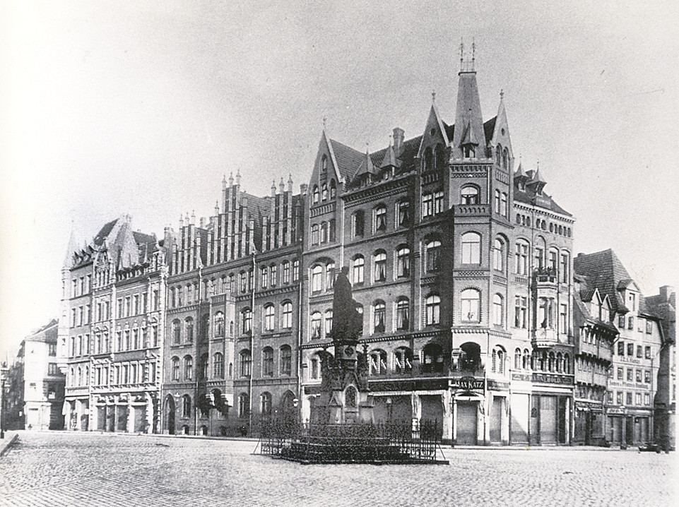 Historisches Gebäude Rißmann um 1900 – alte Architektur und Stadtansicht