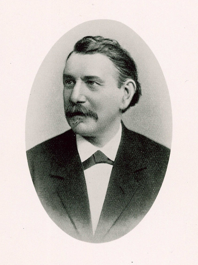 Historisches Porträt von der umtriebige Hoch im Anzug