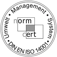 DIN EN ISO 14001 Zertifikat Umweltmanagementsystem Siegel