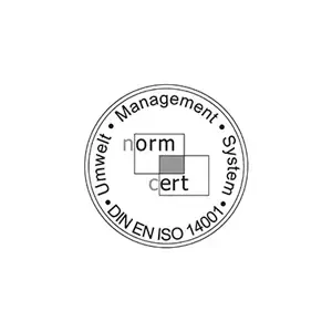 Zertifikatssiegel DIN EN ISO 14001 Umweltmanagementsystem
