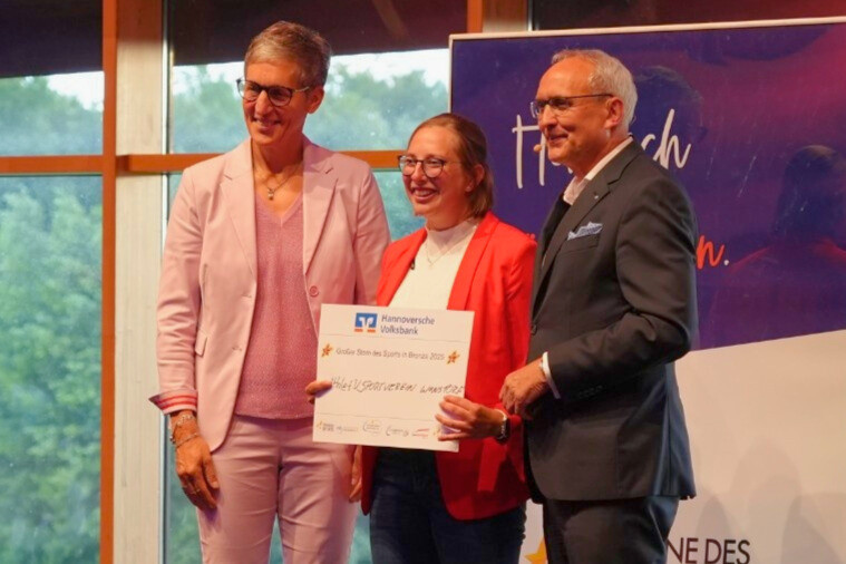 Sterne des Sports 2025 – Preisübergabe durch die Hannoversche Volksbank Preisverleihung Sterne des Sports 2025 mit Vertreterinnen und Vertretern der Hannoverschen Volksbank