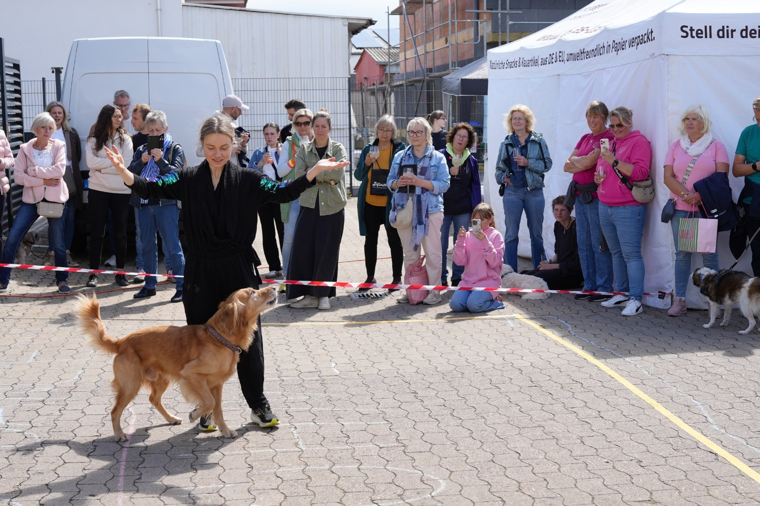 Sommerfest Rudel Friends x DiFonzo 2023 – Hundevorführung und Publikum Sommerfest Rudel Friends x DiFonzo 2023 mit Hundevorführung und Zuschauern
