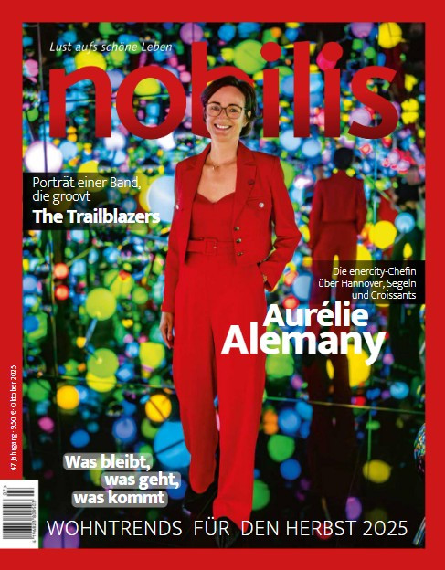 Nobilis Cover Juli 2025 mit Aurélie Alemany und The Trailblazers