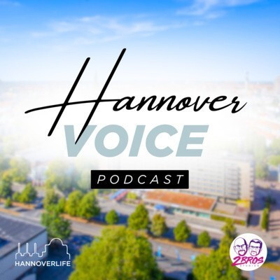 Hannover Voices Podcast Logo – Stadtansicht Hannover, Hannoverlife und 2Bros Podcast Logo des Hannover Voices Podcast mit Stadtansicht von Hannover und den Marken Hannoverlife sowie 2Bros Podcast