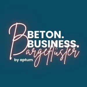 Logo des Beton Business Bargeflüster Podcasts von aptum Beton Business Bargeflüster Podcast Logo von aptum