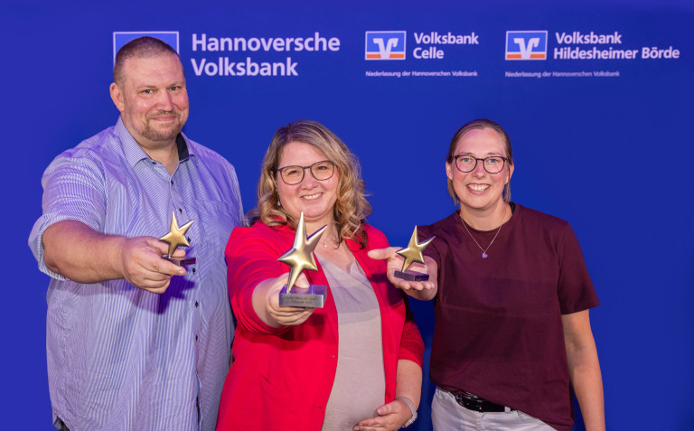 Sterne des Sports 2023 – Preisträger bei der Hannoverschen Volksbank und Volksbank Celle Preisträger bei der Verleihung der Sterne des Sports 2023 von der Hannoverschen Volksbank und Volksbank Celle