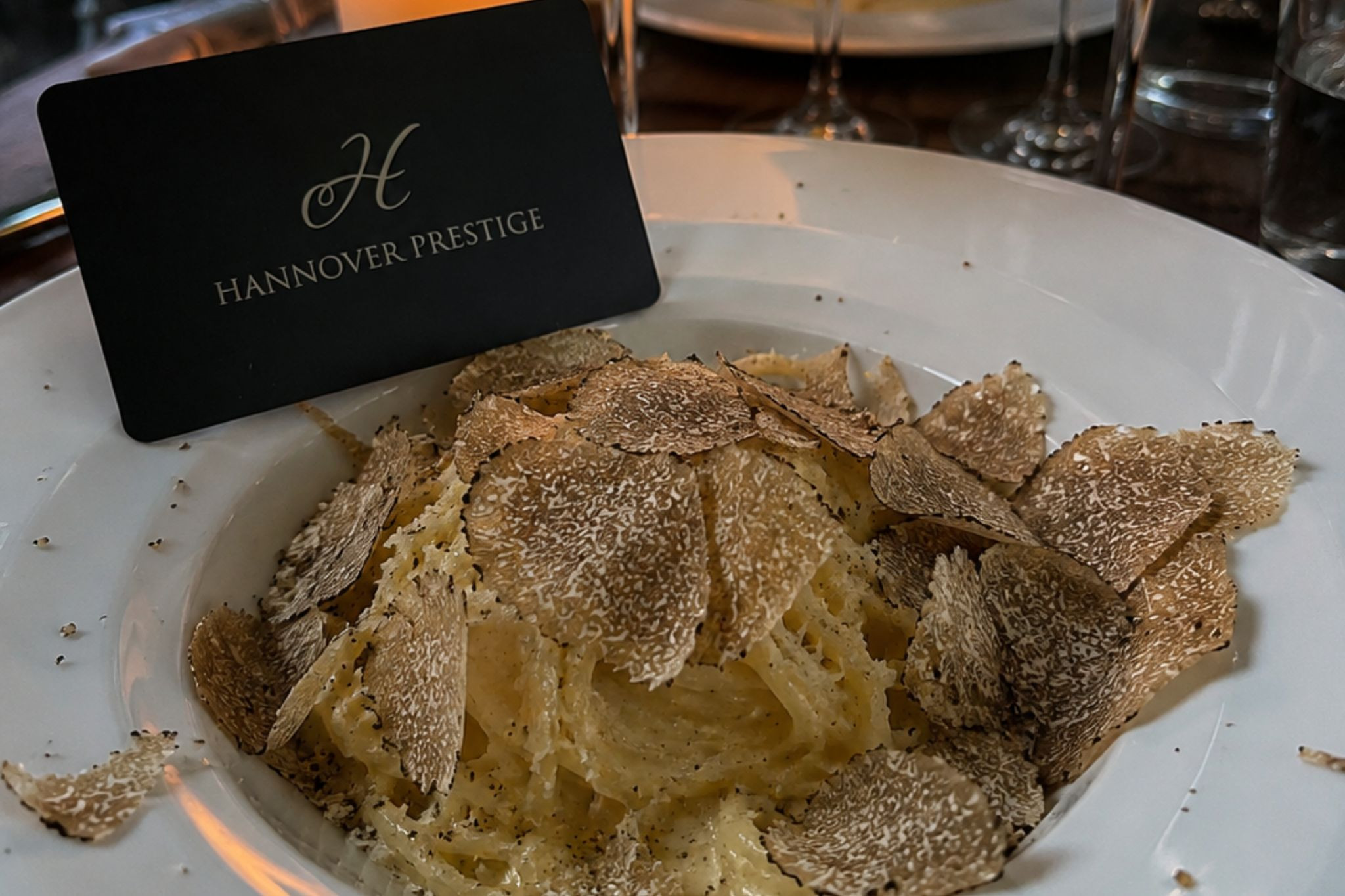 Trüffelpasta im Restaurant Hindenburg Hannover Prestige