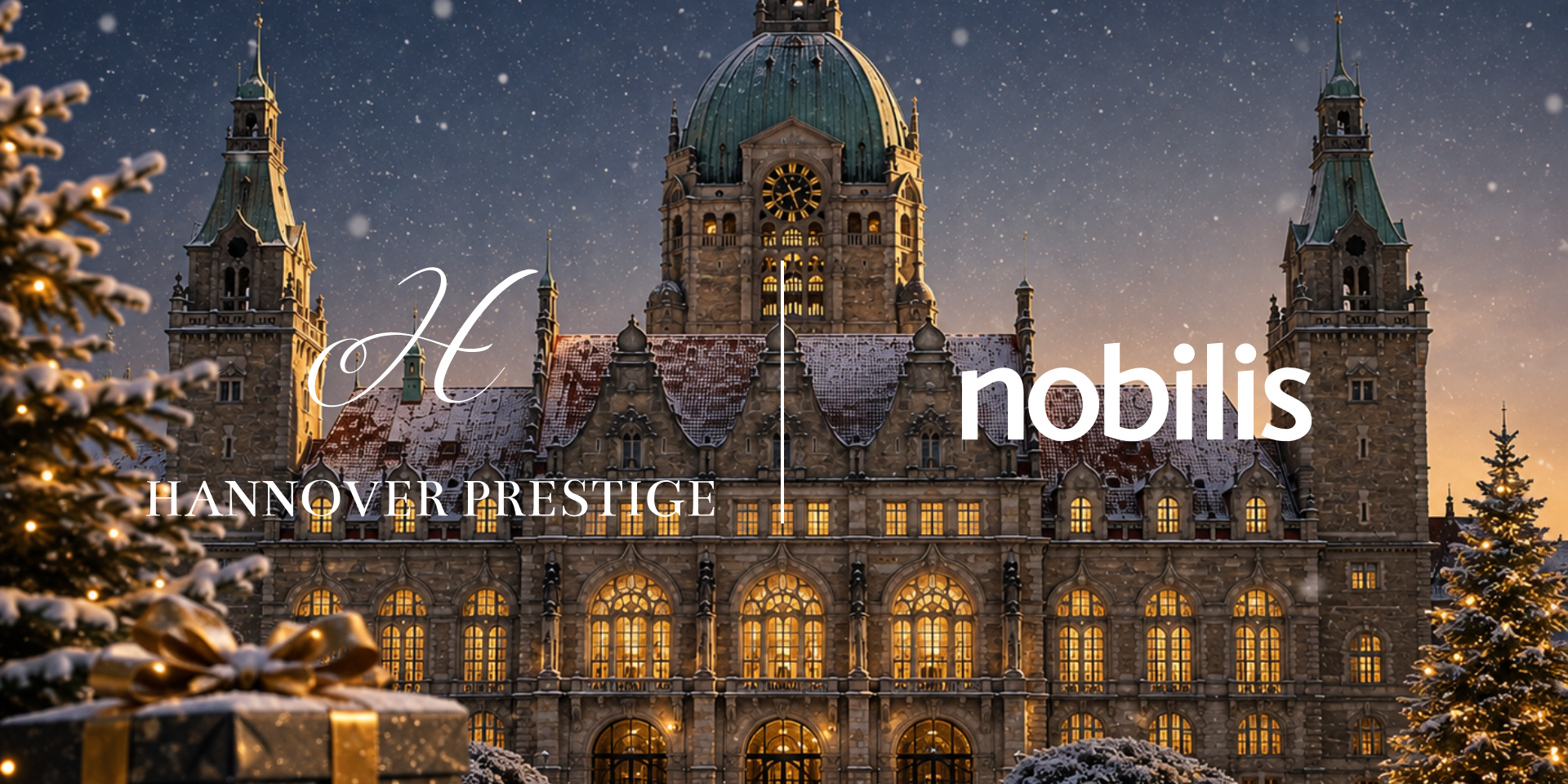 nob Weihnachtszeit Angebote vor historischer Kulisse im Winter
