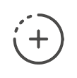 Symbol eines Pluszeichens in einem Kreis