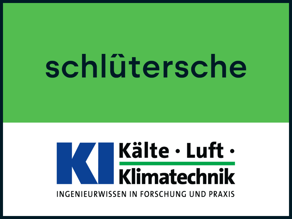 Logo der Schltersche Verlagsgesellschaft und der Fachzeitschrift KI Klte Luft Klimatechnik